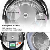 5-Liter Instant Electric Hot Water Boiler and Warmer with LCD Display, 5 Temperature Settings, Safety Lock, and Stainless Steel Dispenser