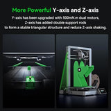 Creality K1C 3D Printer with 600mm/s High-Speed Printing, Auto Leveling, Clog-Free Robust Direct Extruder, AI Camera, 300°C Printing and Silent Mode, K1 SE Upgraded, Carbon Fiber Filament Support