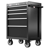 2000 Series 5-Drawer Rolling Steel Tool Cabinet, 26.5-in W x 37.5-in H, Black
