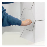 Bankers Box Stor/Drawer Steel Plus Letter Storage Boxes in White/Blue, 6 per Carton