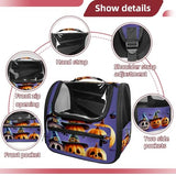 Airline-Approved Halloween Pet Carrier Bag for Small and Medium Dogs, Cats, and Puppies