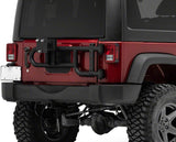 Redrock 4×4 HD Tire Carrier for 07-18 Jeep Wrangler JK, Compatible with OEM Tailgate