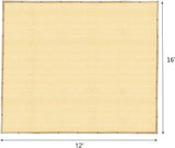 90% Shade Fabric Canopy Cover with Taped Edges, Grommets and 12 Bungee Balls, Wheat, 12?? x 20??