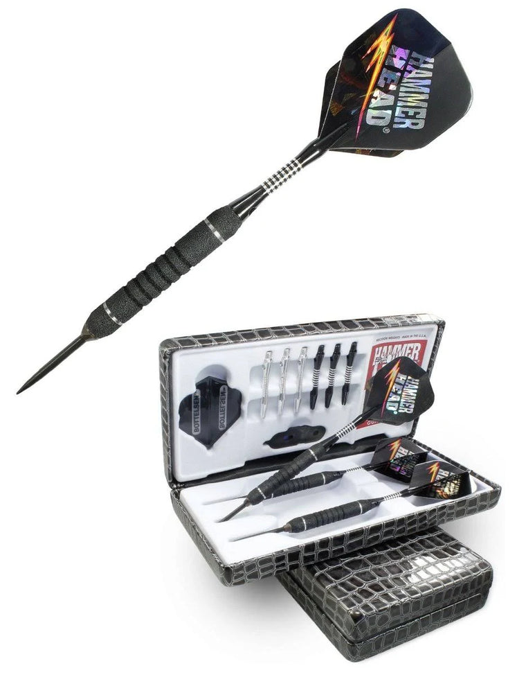 Bottelsen 269s Hammer Head Steel-Tip Darts, 26 Gram, 90 Percent Tungsten with Shark Skin Grip