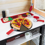 Little Tikes Real Wood Pizza Restaurant Play Kitchen, with Dual-Sided Cook-and-Serve Design, Realistic Lights & Sounds, and 20+ Accessories, Large Toy Gift for Girls & Boys Ages 3+