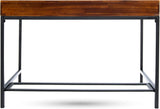 Wood Computer Desk with Built-In Storage, Durable Home Office Workstation Designed for Modern Interiors