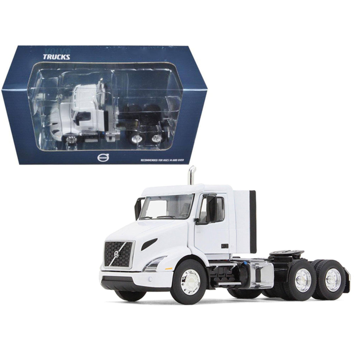 First Gear Volvo VNR 300 White Day Cab, 1/50 Diecast Model Car