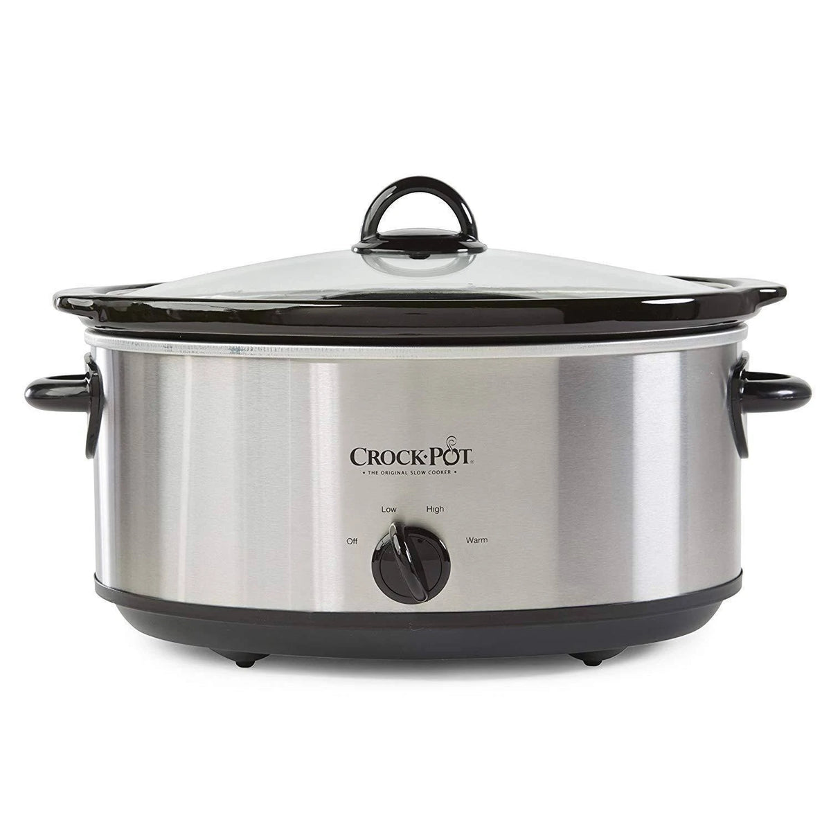 Crock-Pot SCV700SS 7-Quart Oval Manual Slow Cooker with Stainless Steel Finish