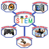 STEM Interactive Smart Books Collection with 4D Educational App, Featuring Dinosaurs, Planets, Sea Life, Bugs and Safari Animals