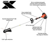 Echo 25.4 CC Gas 2-Stroke Trimmer with Straight Shaft