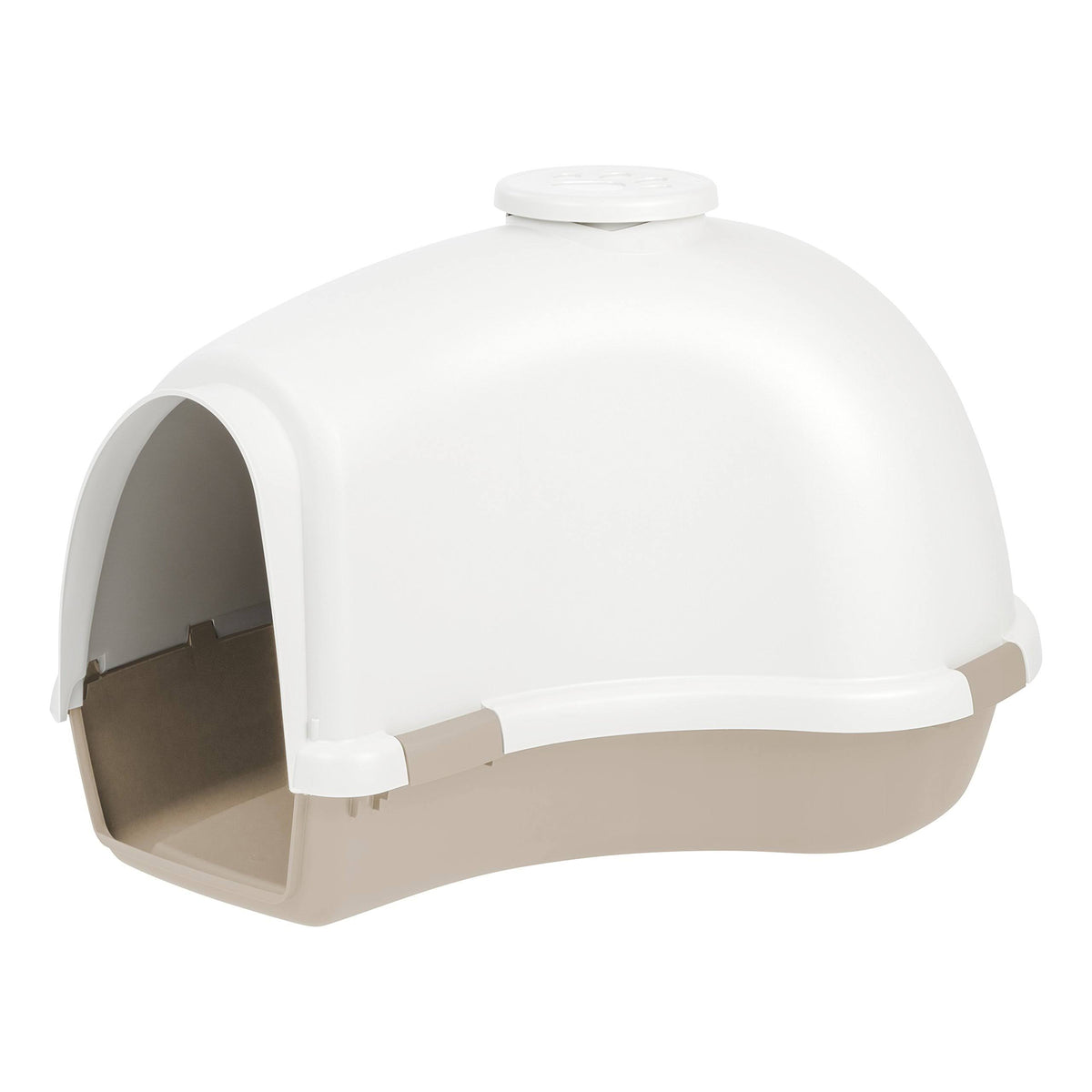 Large White/Almond Igloo-Shaped Dog House by Iris