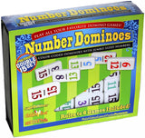 Professional Double-15 Domino Set with Numbered, Color-Coded Tiles