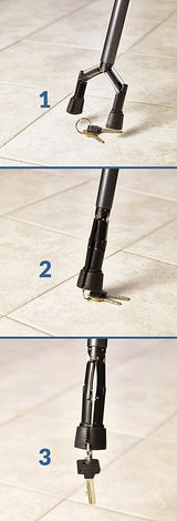 Handy Cane Medium All-in-One Walking Aid with Built-In Reacher Grabber
