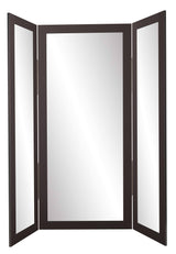 BrandtWorks Full-Body Trifold Dressing Mirror with Black Finish