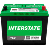 Interstate Automotive Battery, Group Size 24F, 12 Volt Sealed Lead Acid
