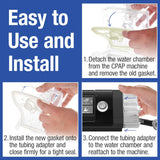 2-Pack Impresa Water Chamber Gaskets Compatible with ResMed AirSense 10 and AirCurve 10 HumidAir CPAP Supplies