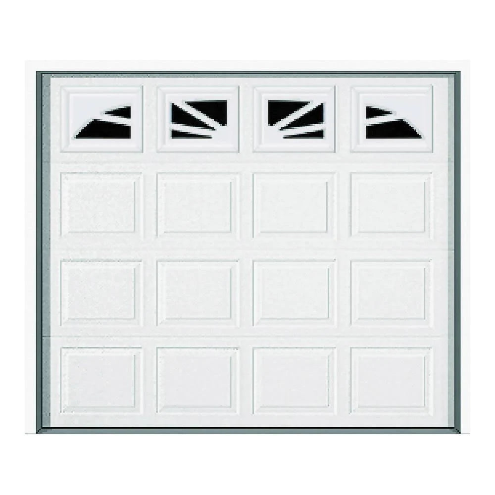 Wayne Dalton 9100 Williamsburg Steel Garage Door, 9 ft. W x 7 ft. H, White