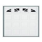 Wayne Dalton 9100 Williamsburg Steel Garage Door, 9 ft. W x 7 ft. H, White