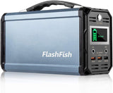 FlashFish 300W Solar Generator with 60000mAh Portable Power Station, 110V AC, DC 12V and QC USB Ports