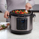 8-Quart Crock-Pot Pressure Cooker featuring 13 Cooking Programs and Lid, Open Box