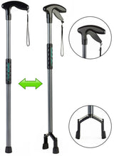 Handy Cane Medium All-in-One Walking Aid with Built-In Reacher Grabber