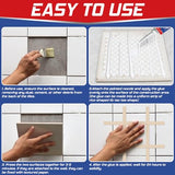 7.4 Ounce Heavy-Duty Construction Adhesive in Squeeze Tube, Versatile Cement Glue for Tile, Floor, Stone, Wood, Wall & More, 1 Pack, CZJS-001