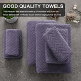 4-Pack Oversized Black Bath Towels, 35×70 600 GSM Bath Sheets with Ultra-Soft, Absorbent Quick-Dry Fabric for Bathroom, Gym, Hotel, Camp or Pool