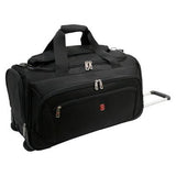 SwissGear Zurich Wheeled Duffle Bag, 22 x 22, Black