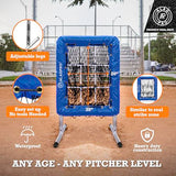 ALAGPRO The Original 9-Hole Baseball and Softball Pitching Net with Strike Zone Pocket and Pitching Target