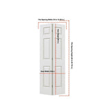 JELD-WEN Colonist 5527 Primed Textured MDF Bi-Fold Closet Door, 18 x 80 in.