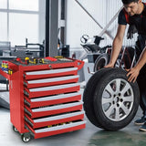 Rolling Metal Tool Chest with 5 Lockable Drawers, Mobile Garage Storage Cabinet on Wheels for Workshop, Warehouse or Repair Shop