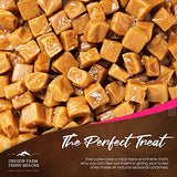 Oregon Farm Fresh Snacks Individually Wrapped Sea Salt and Vanilla Caramels, Soft Gluten-Free Chewy Candy, 16 oz