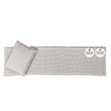 SAUNASOFA 2-Seater Sauna Mat and Pillow Set, Heat-Resistant Seat Cushion Kit for Infrared and Finnish Saunas, Gray