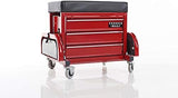 Rolling Toolbox Stool by Sharper Image for Workshop Seating and Storage