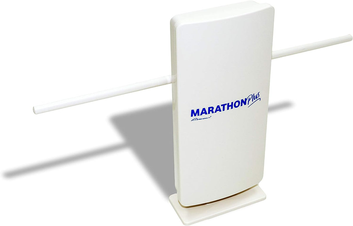 Free Signal TV Marathon Plus 2020 Amplified Indoor/Outdoor Whole-House Digital TV Antenna for Long-Distance HDTV Reception