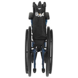 Drive Medical Blue Streak Lightweight Folding Wheelchair with 20-Inch Wide Seat