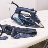 Rowenta DW9280 Steam Force Iron with 400-Hole Stainless Steel Soleplate, 1800-Watt, Blue