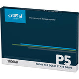 Crucial P5 2TB Internal NVMe Solid State Drive with 3D NAND, M.2 Interface