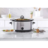 Crock-Pot SCV700SS 7-Quart Oval Manual Slow Cooker with Stainless Steel Finish
