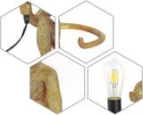 Golden Sitting Monkey Table Lamp, Vintage Resin Accent Lighting for Dining Rooms, Living Rooms, Bedrooms, Bars, and Cafes