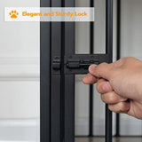 HOOBRO Decorative Dog Crate Furniture with Drawer, Indoor End-Table Kennel for Small Dogs Featuring a Steel-Tube, Chew-Proof Cage, Greige BG01GW03