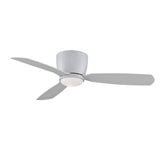 Fanimation Embrace Ceiling Fan in Matte White, Complete with Remote Control