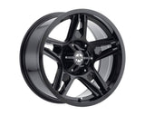 American Outlaw Wheels Lonestar 20×9 Gloss Black Full-Painted Wheel, 124-2983GB, 6×139.7, 10mm