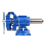 Forward DT08125A 5-Inch Heavy-Duty Bench Vise with 360-Degree Swivel Base, Swivel Head and Anvil (5×22)