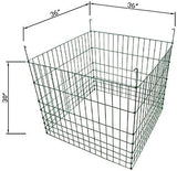 MTB Green Garden Wire Compost Bin, 30 x 30 x 24 Inches, Suitable for Garden Bed Fencing