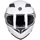 ILM Model 902 Modular Motorcycle Helmet with Flip-Up Full-Face Design, Dual Visors, DOT Certification, and 6 Colors