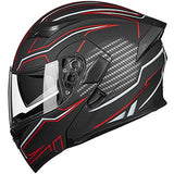 ILM Model 902 Modular Motorcycle Helmet with Flip-Up Full-Face Design, Dual Visors, DOT Certification, and 6 Colors