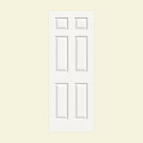JELD-WEN Colonist Interior Door Slab, 24 in. x 80 in., White Painted Textured Molded Composite MDF