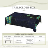 Under The Night Sky Printed Square Tablecloth, Farmhouse-Inspired Decor for Coffee Tables and Outdoor Spaces