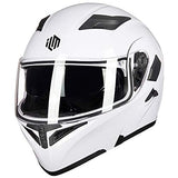 ILM Model 902 Modular Motorcycle Helmet with Flip-Up Full-Face Design, Dual Visors, DOT Certification, and 6 Colors
